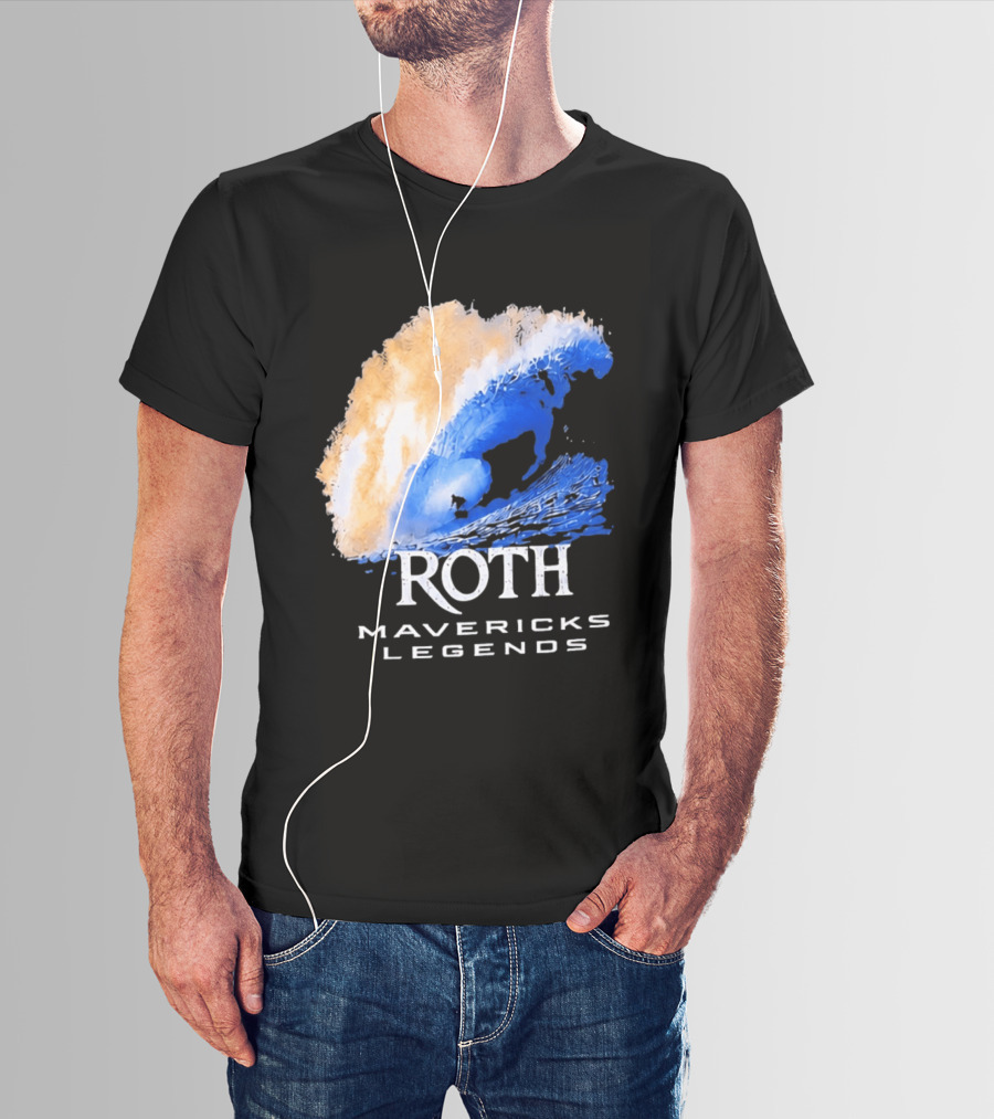 Roth Mavericks Legends Surfing Big Wave Iconography T-Shirt