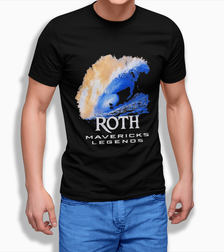 Roth Mavericks Legends Surfing Big Wave Iconography T-Shirt