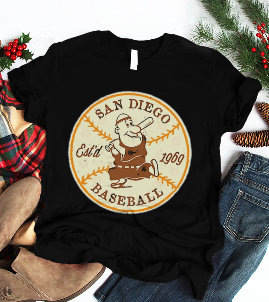 San Diego Padres Swinging Friar Est’d 1969 T-Shirt