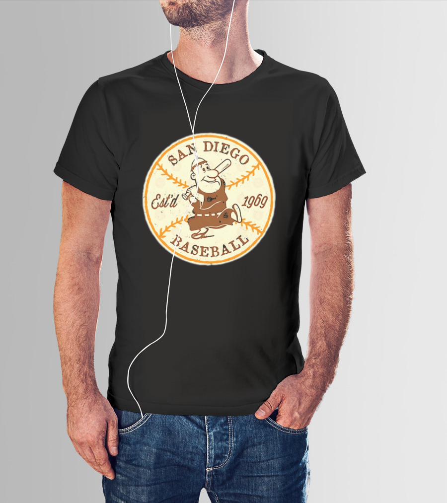 San Diego Padres Swinging Friar Est’d 1969 T-Shirt