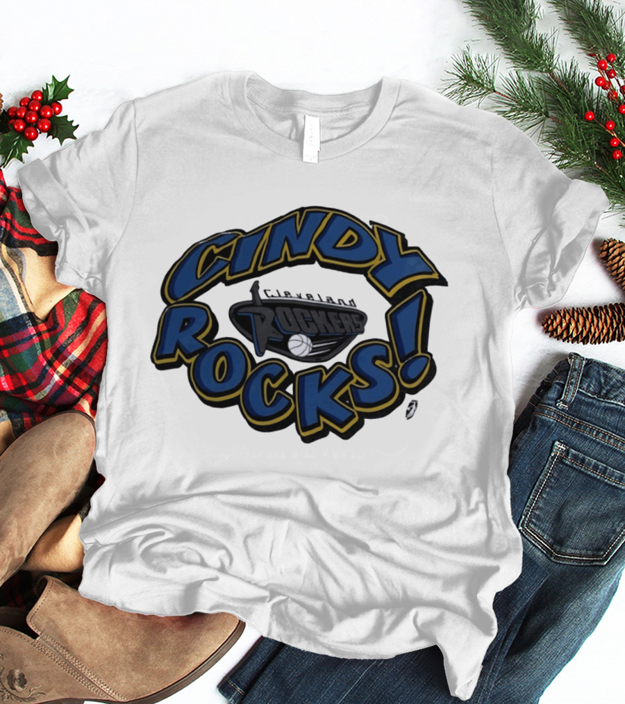 Cindy Rocks Cleveland Rockers Basketball T-Shirt