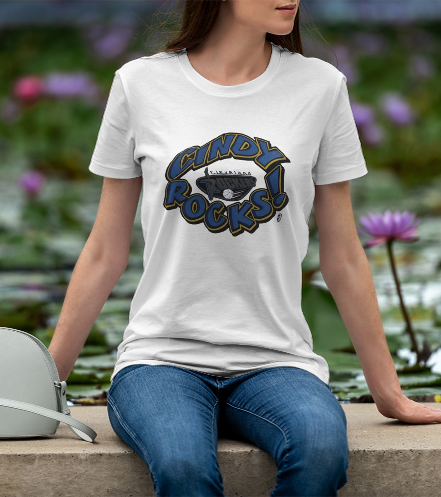 Cindy Rocks Cleveland Rockers Basketball T-Shirt
