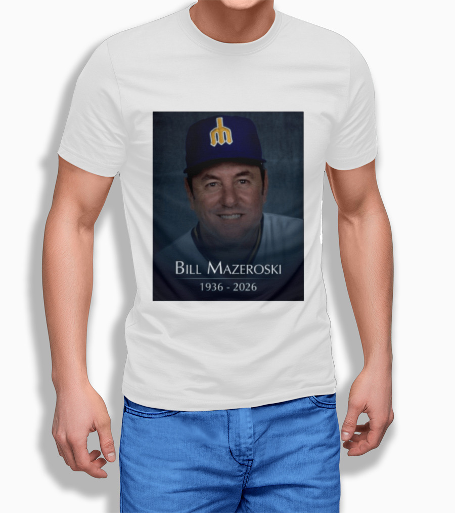 Bill Mazeroski National Baseball Hall Of Fame 1936 2026 Mariners Coach T-Shirt