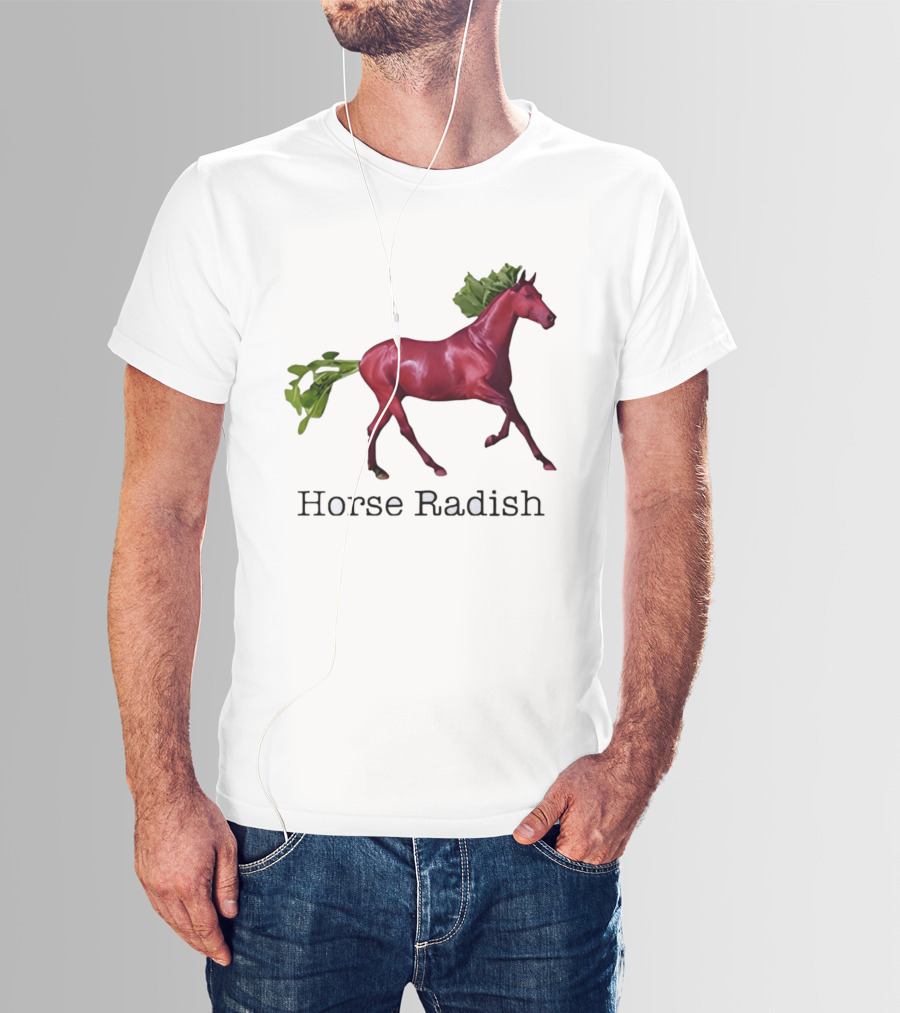 Horse Radish Vegetable Pun Humor T-Shirt