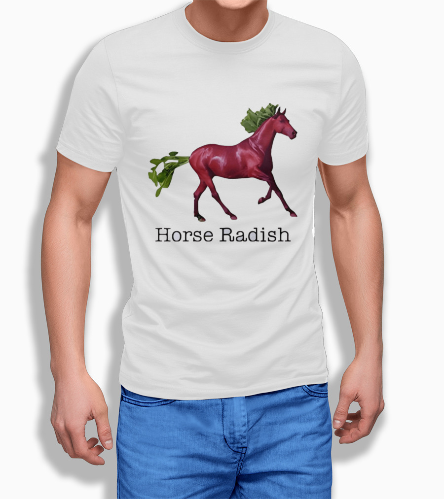Horse Radish Vegetable Pun Humor T-Shirt
