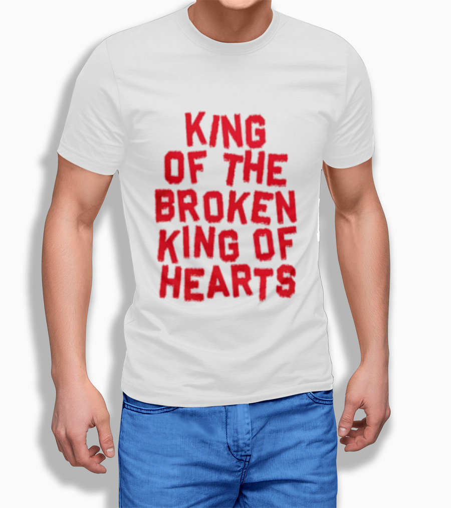 King Of The Broken King Of Hearts Bold Red T-Shirt