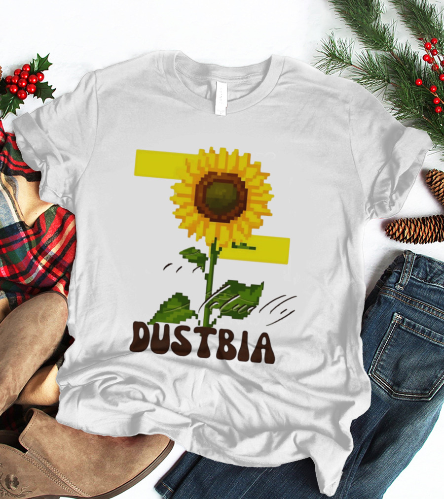 Love Actually Dustbia Pixel Sunflower T-Shirt