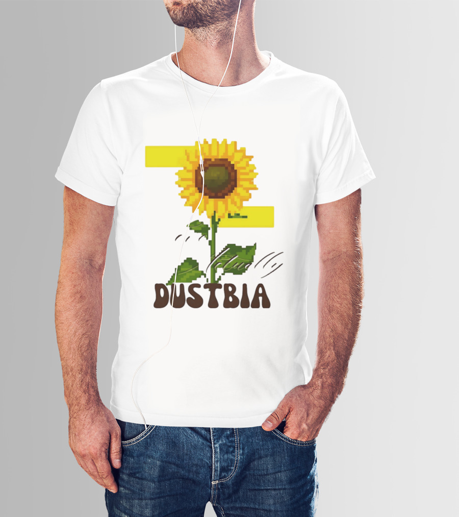 Love Actually Dustbia Pixel Sunflower T-Shirt
