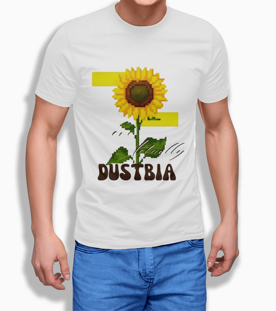 Love Actually Dustbia Pixel Sunflower T-Shirt