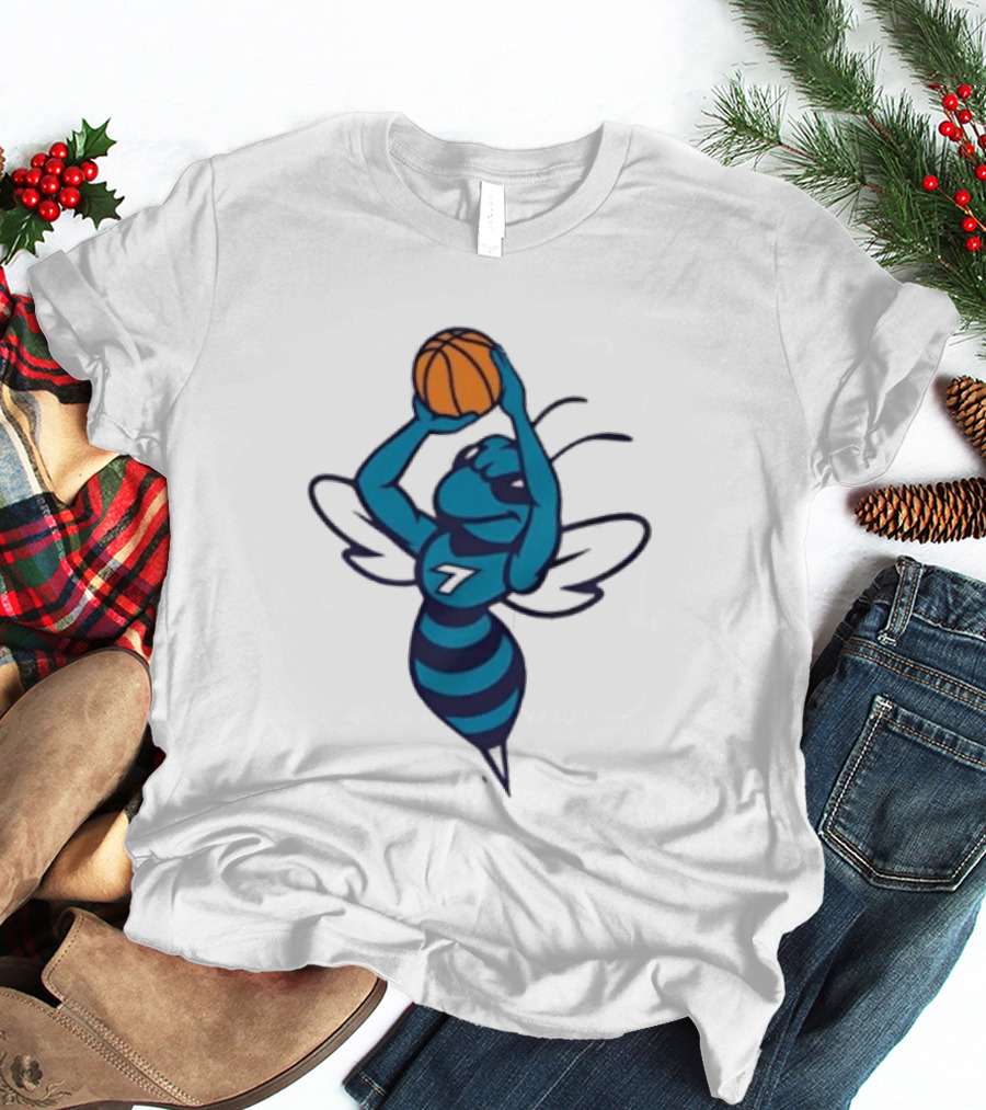 Original Charlotte Hornets Basketball Hornet Shooter T-Shirt
