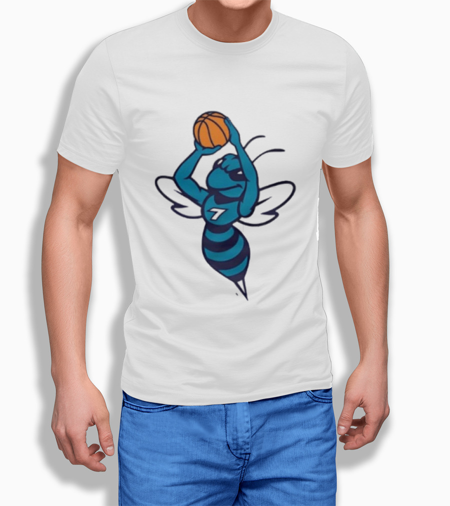 Original Charlotte Hornets Basketball Hornet Shooter T-Shirt