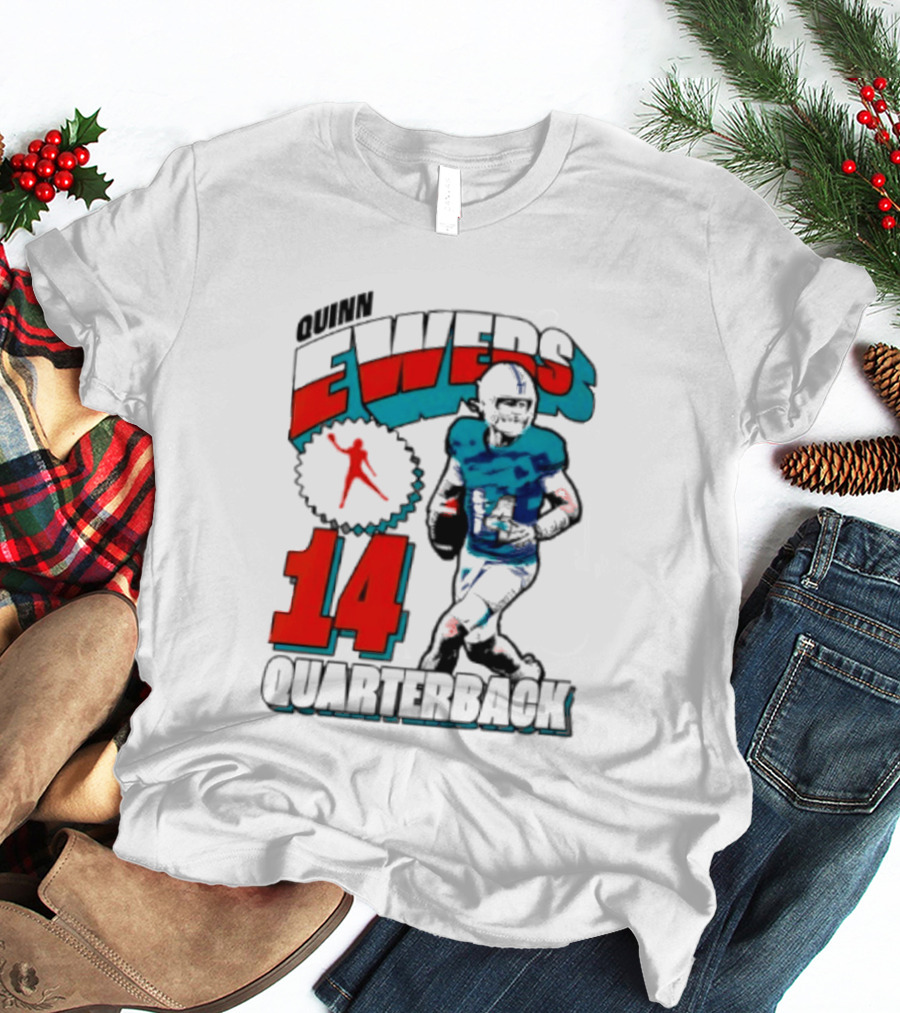 Quinn Ewers Miami Dolphins 14 Football Quarterback T-Shirt