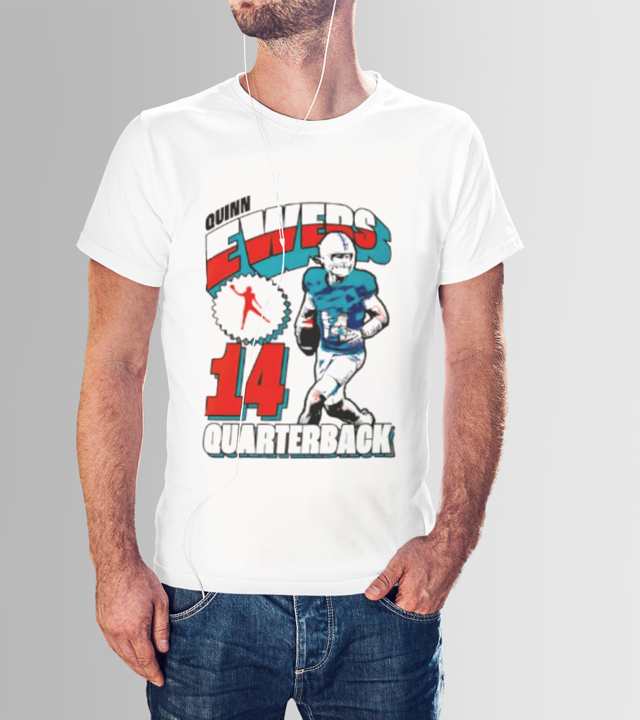Quinn Ewers Miami Dolphins 14 Football Quarterback T-Shirt