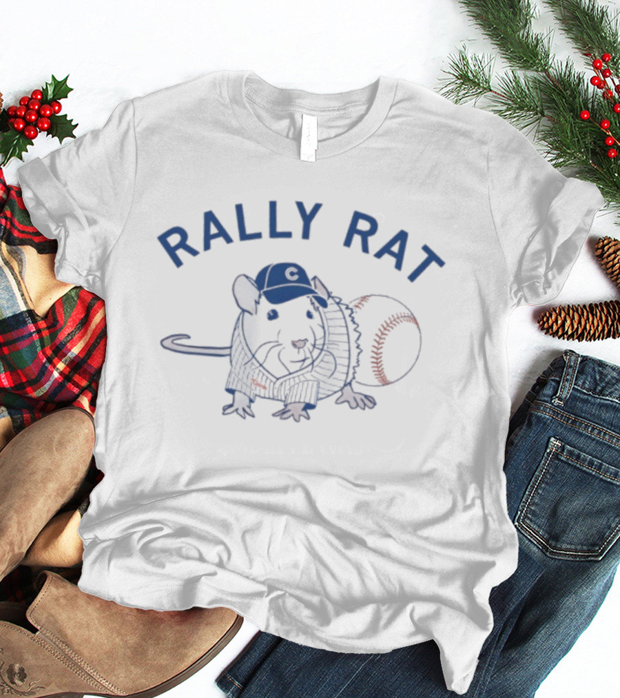 Rally Rat Chicago Cubs Baseball MLB 2026 Meme Cap Ball T-Shirt
