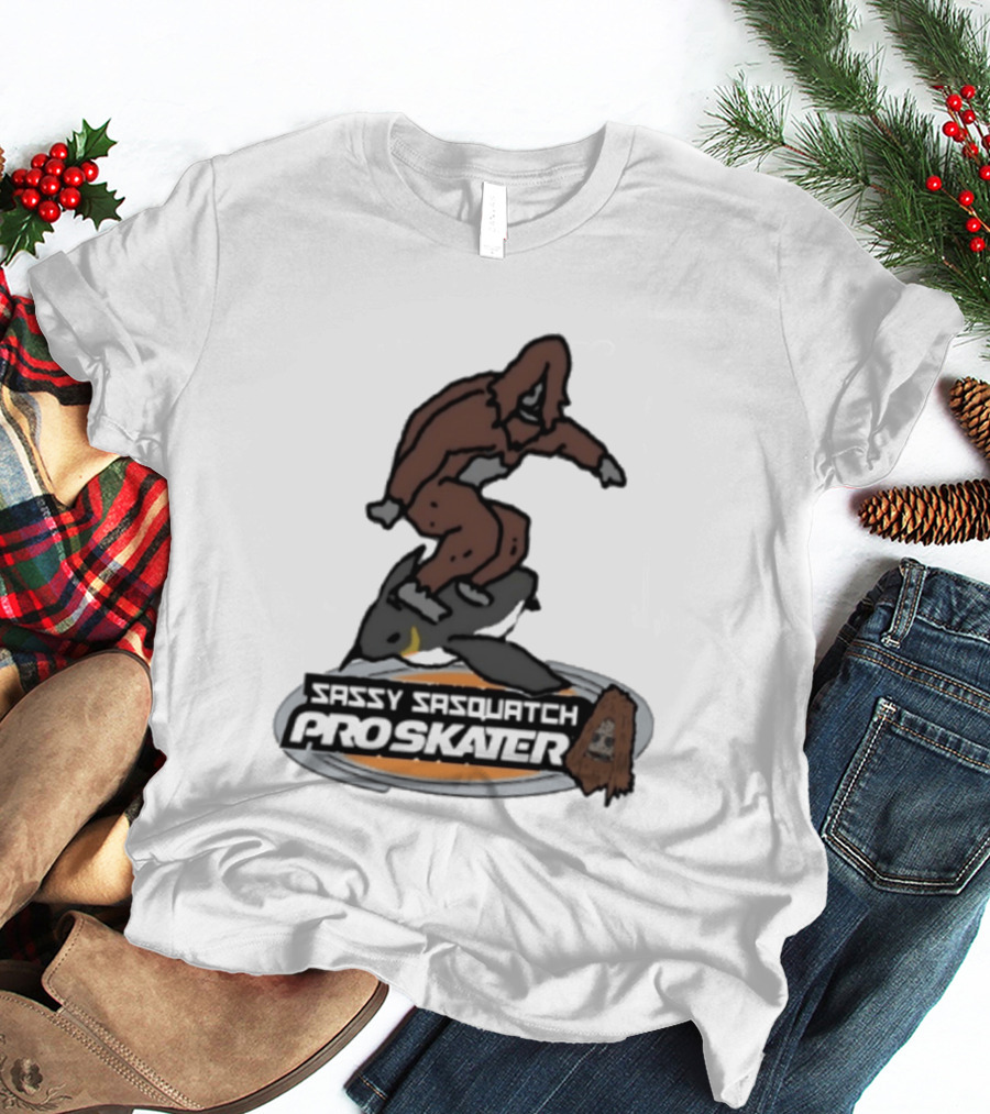 Sassy Sasquatch Pro Skater Meme T-Shirt