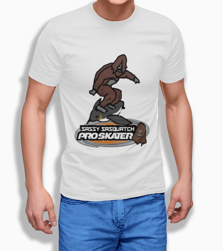 Sassy Sasquatch Pro Skater Meme T-Shirt