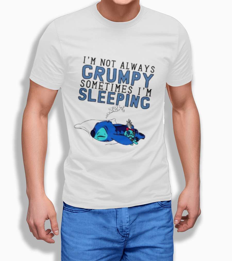 Stitch I'm Not Always Grumpy Sometimes I'm Sleeping Zzz T-Shirt