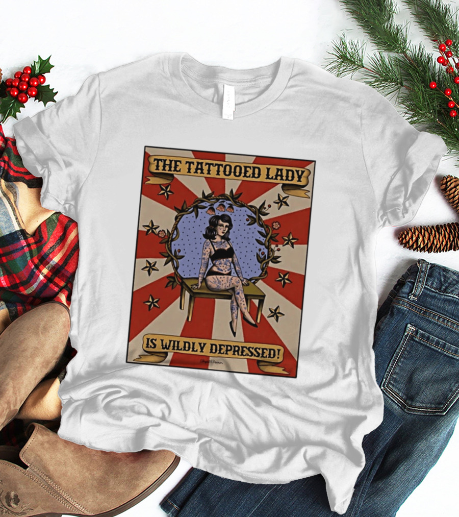 The Tattooed Lady Is Wildly Depressed Vintage Circus T-Shirt