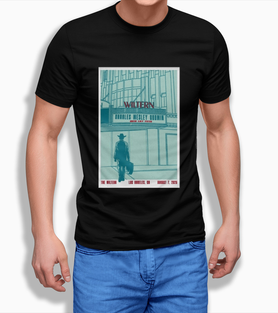 Charles Wesley Godwin Live At The Wiltern With Lilly Hiatt August 7 2026 Los Angeles CA T-Shirt
