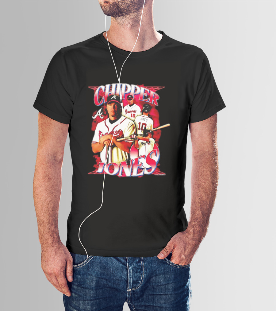 Chipper Jones Atlanta Braves Number 10 MLB Legend T-Shirt