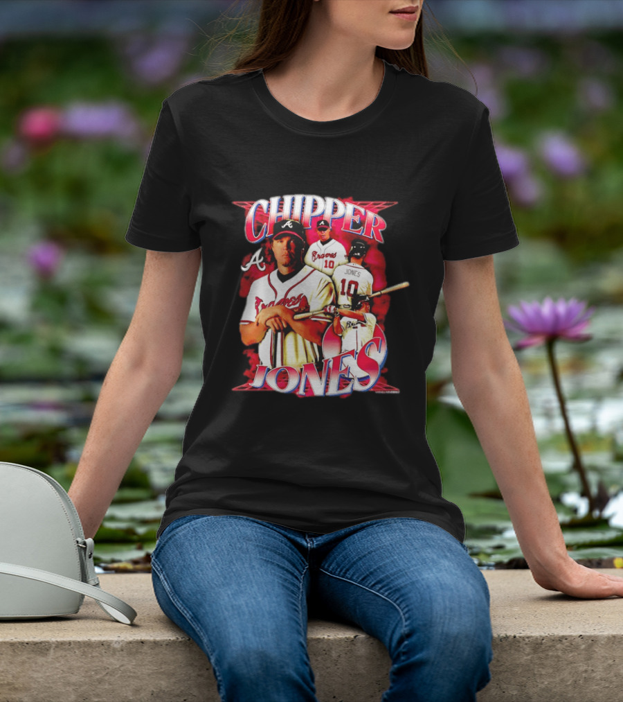 Chipper Jones Atlanta Braves Number 10 MLB Legend T-Shirt