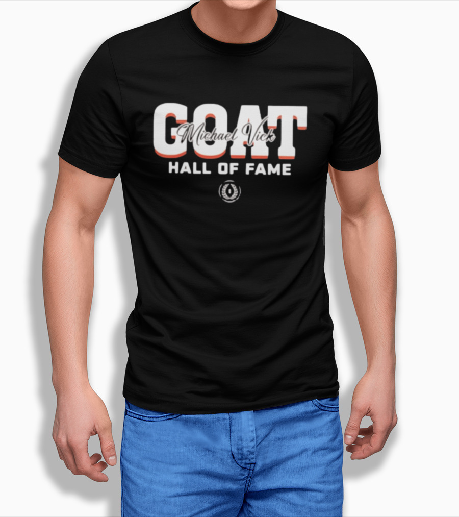 GOAT Michael Vick Hall Of Fame Virginia Tech Hokies 2025 T-Shirt