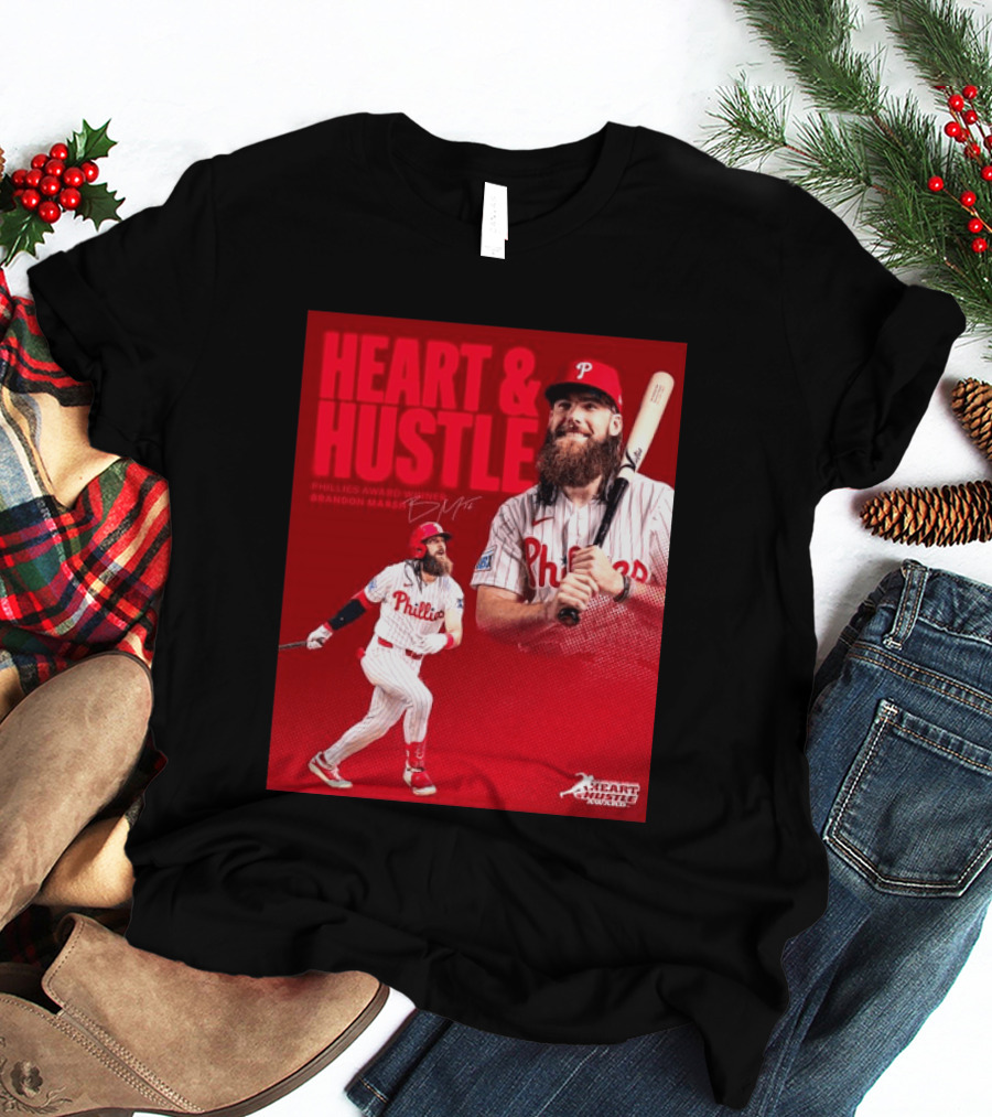 Philadelphia Phillies Heart & Hustle Award Winner Brandon Marsh T-Shirt
