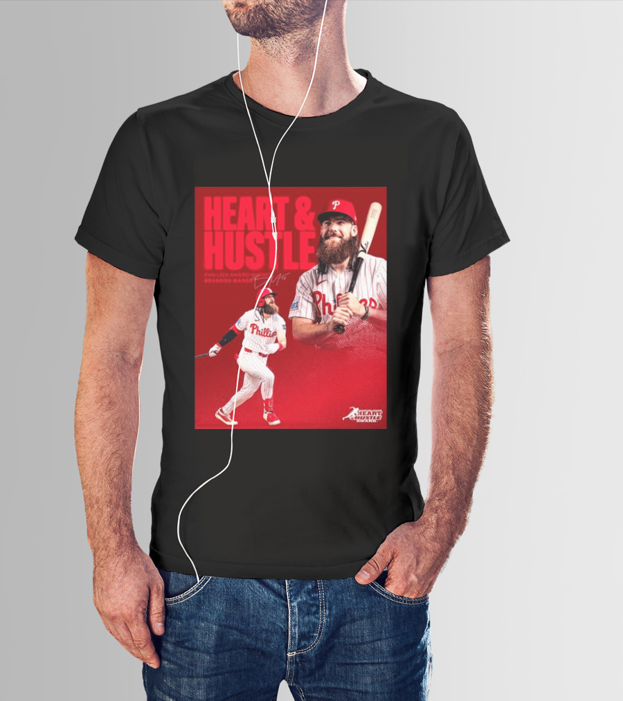 Philadelphia Phillies Heart & Hustle Award Winner Brandon Marsh T-Shirt