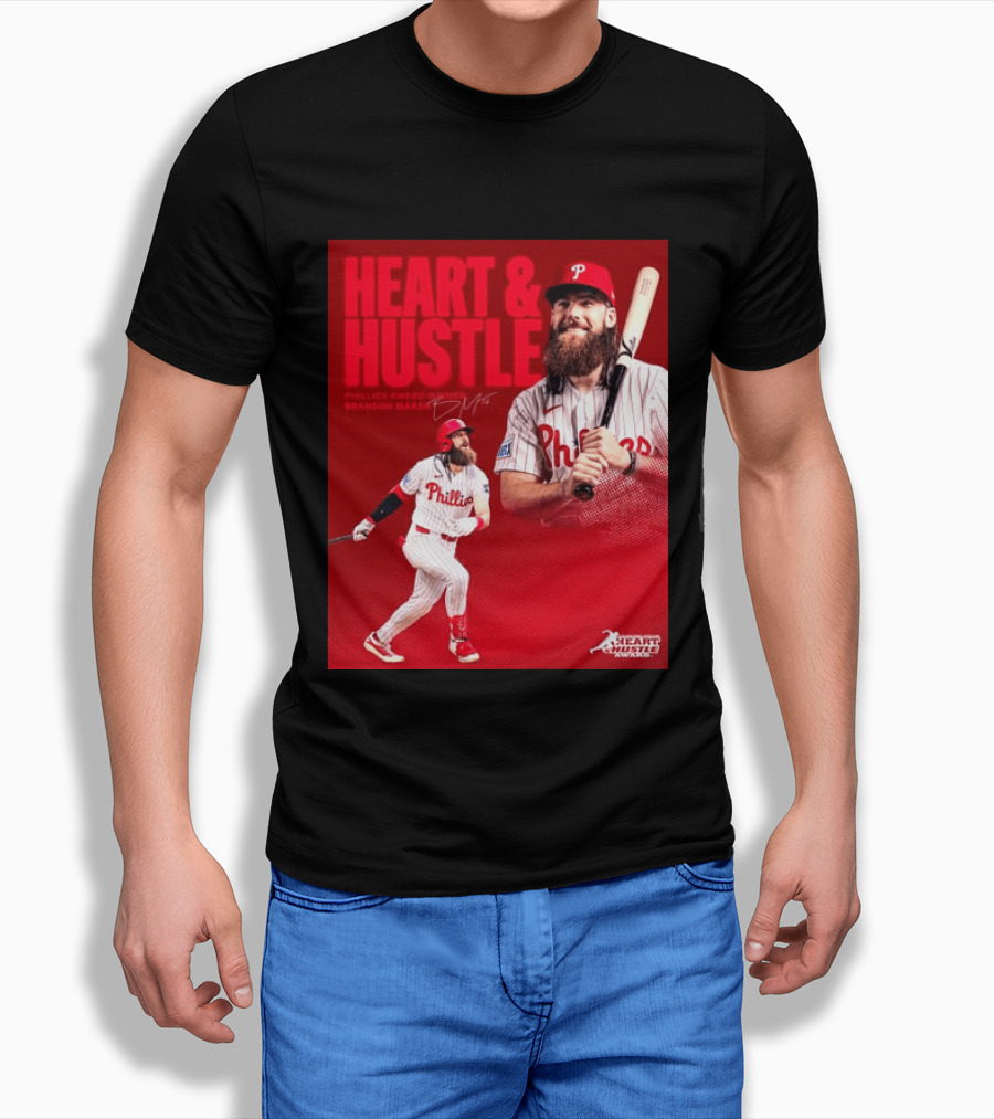 Philadelphia Phillies Heart & Hustle Award Winner Brandon Marsh T-Shirt