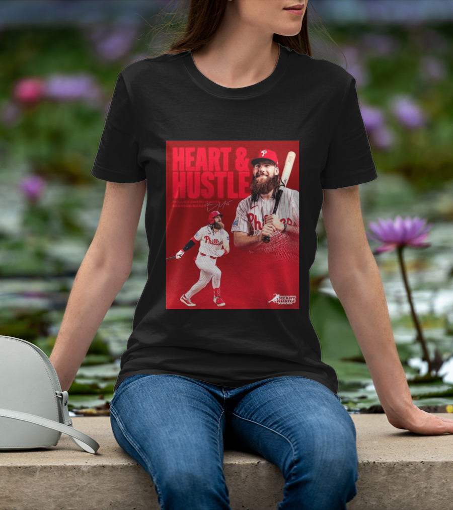 Philadelphia Phillies Heart & Hustle Award Winner Brandon Marsh T-Shirt