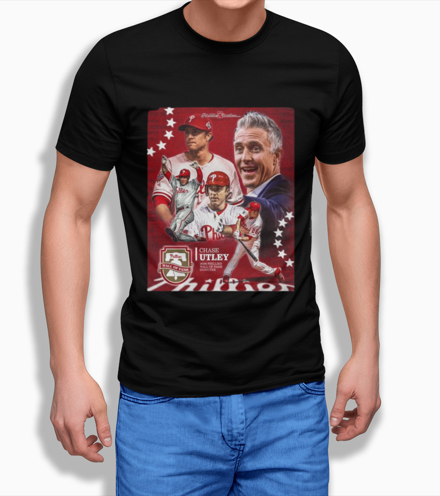 Phillies Nation Chase Utley 2026 Wall Of Fame Inductee Phillies T-Shirt