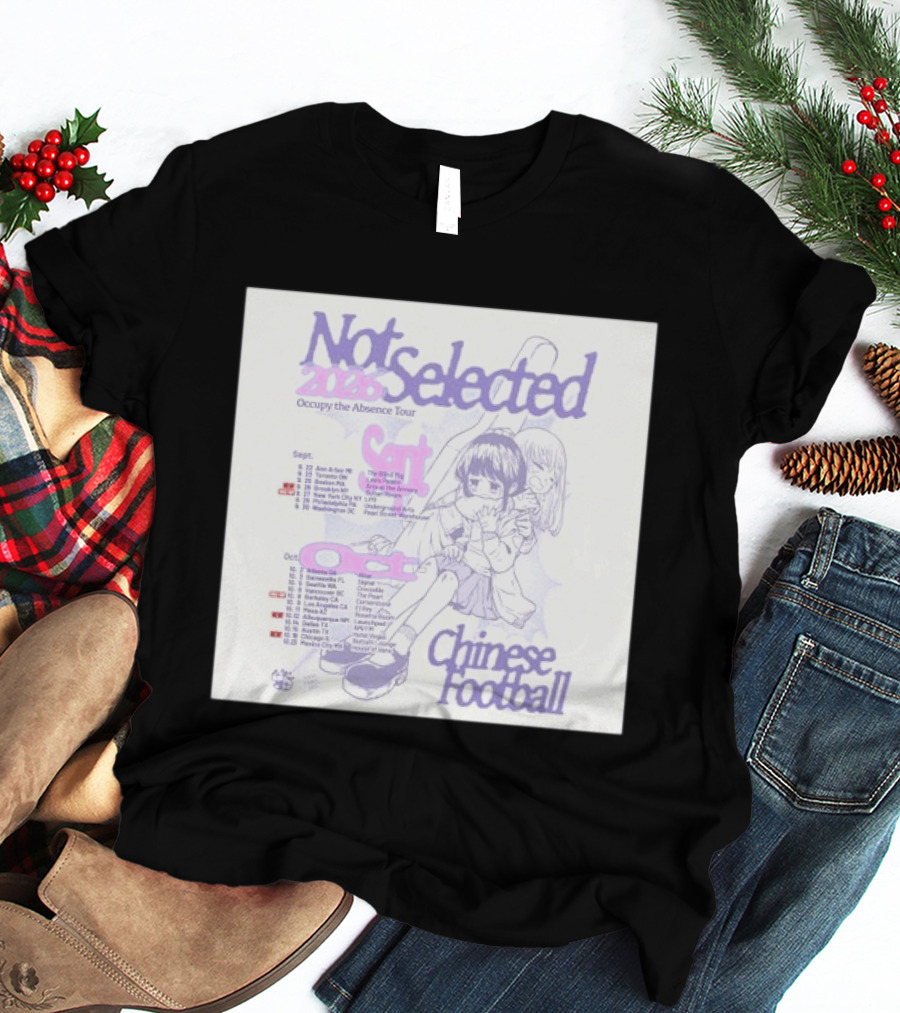 Not Selected 2026 Occupy The Absence Tour Chinese Football Anime T-Shirt