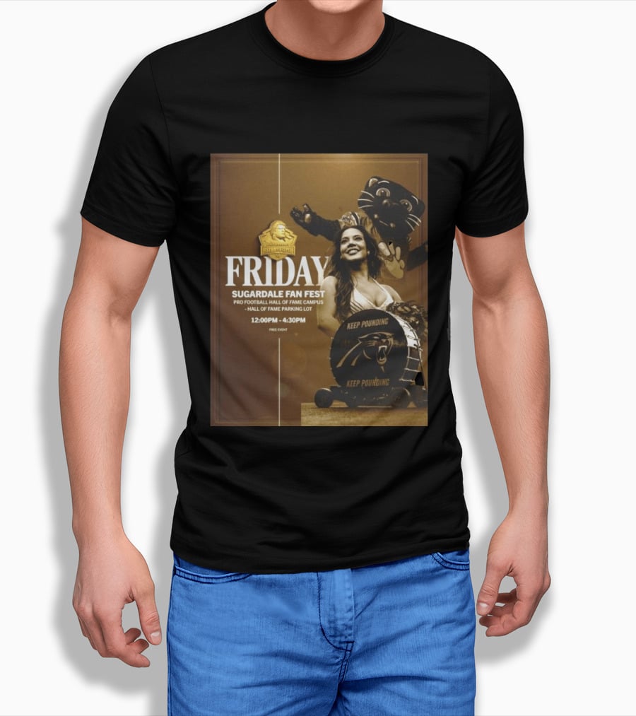 Friday Sugardale Fan Fest Pro Football Hall Of Fame Campus Keep Pounding Event 12PM 4:30PM Free Entry T-Shirt