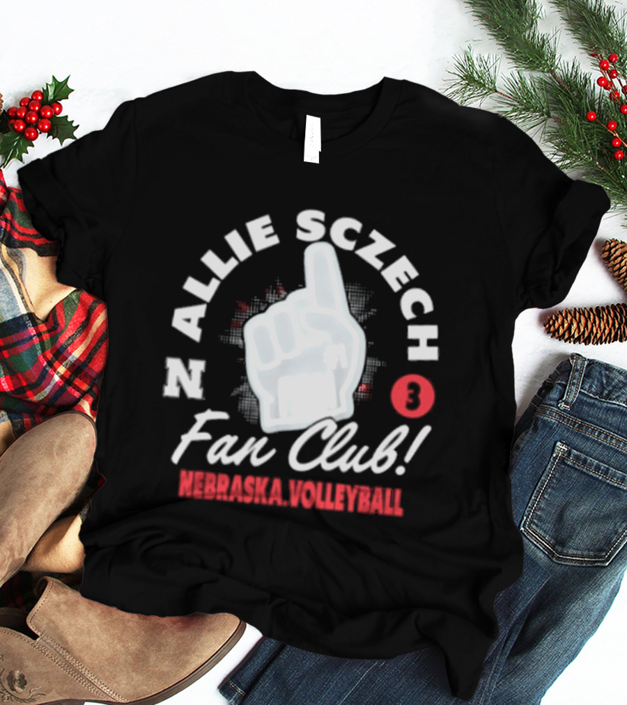 Allie Sczech Fan Club Nebraska Volleyball 3 T-Shirt