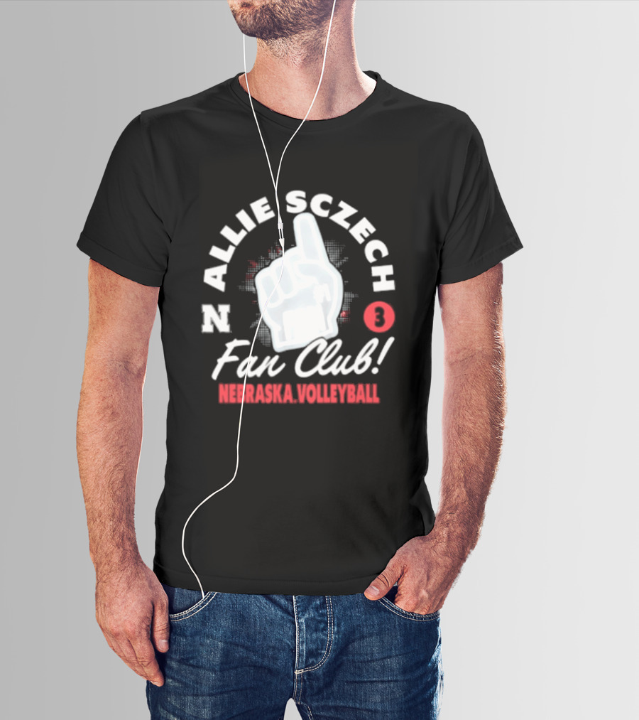 Allie Sczech Fan Club Nebraska Volleyball 3 T-Shirt