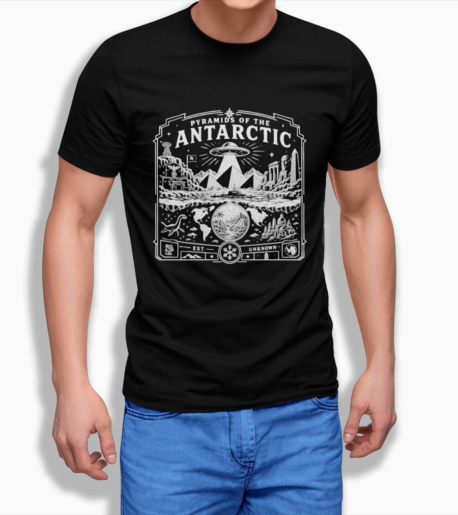 Pyramids Of The Antarctic UFO Ancient Ruins Est Unknown Antarctica T-Shirt