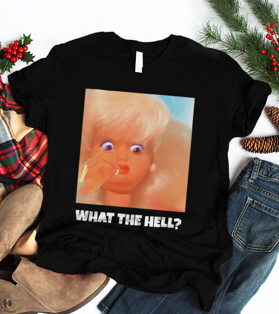 What The Hell Doll Meme Reaction Funny Expression T-Shirt