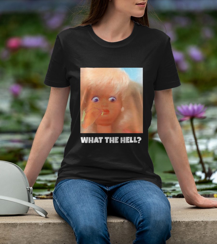 What The Hell Doll Meme Reaction Funny Expression T-Shirt