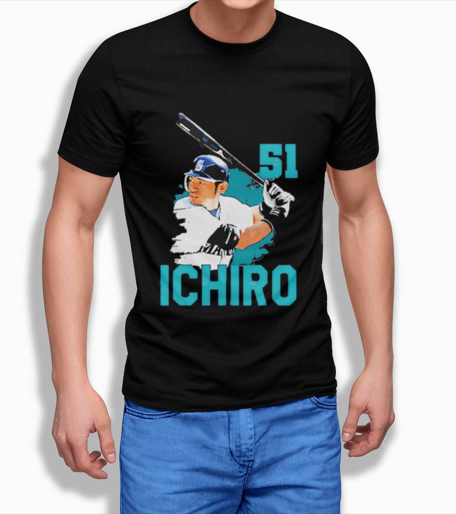 Ichiro Suzuki 51 Seattle Mariners MLB Baseball T-Shirt