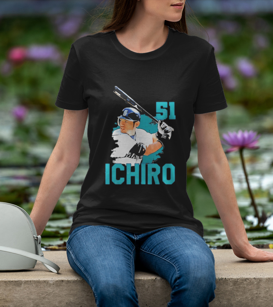 Ichiro Suzuki 51 Seattle Mariners MLB Baseball T-Shirt