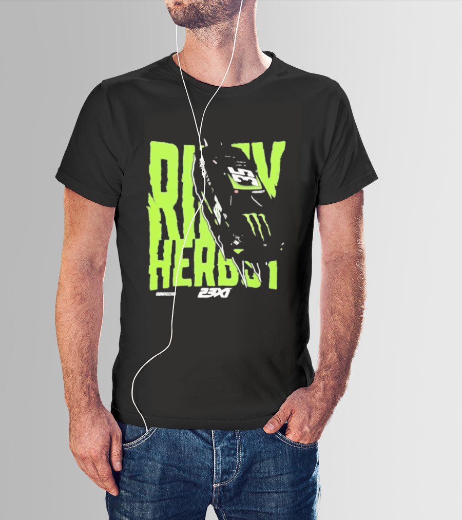 Riley Herbst 2023 23XI NASCAR Monster Energy Racing 98 T-Shirt
