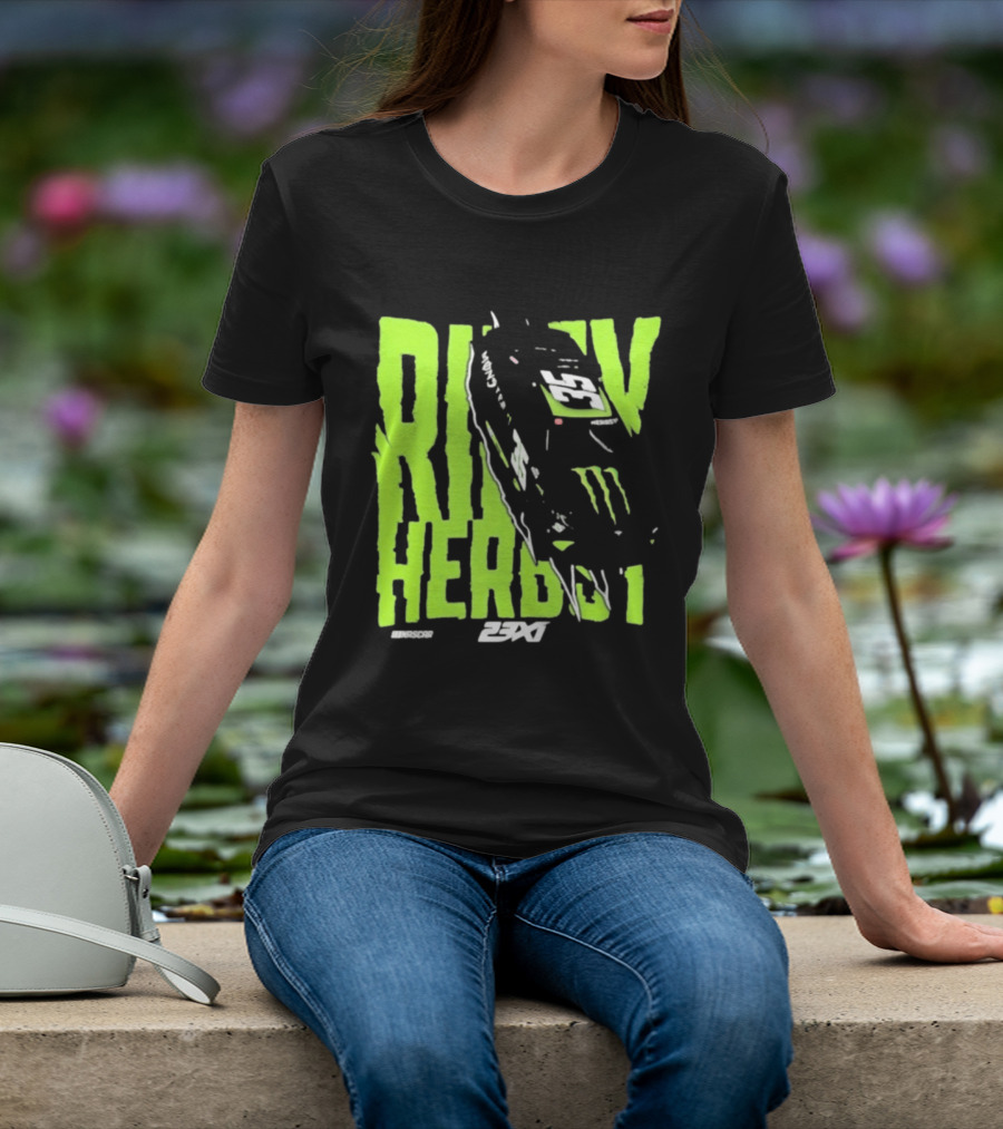 Riley Herbst 2023 23XI NASCAR Monster Energy Racing 98 T-Shirt