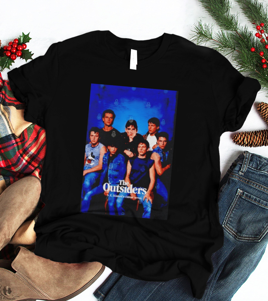 The Outsiders S E Hinton's Classic Novel Cover Group T-Shirt