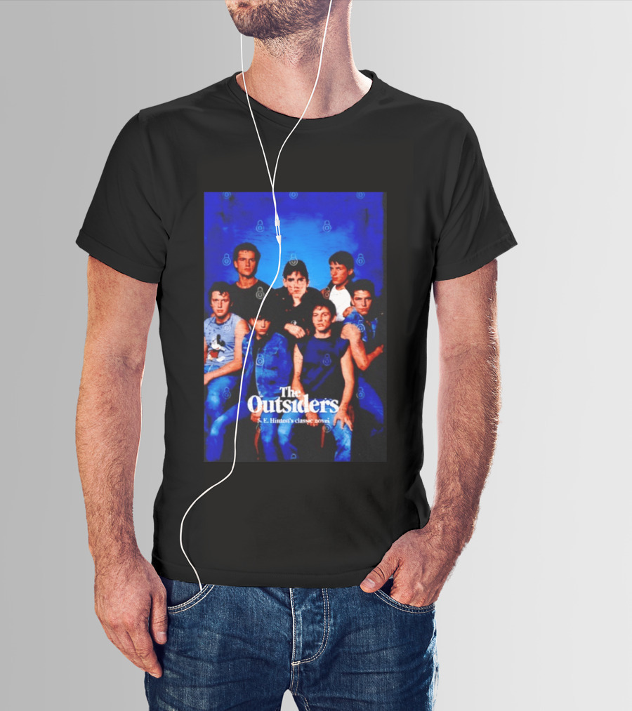 The Outsiders S E Hinton's Classic Novel Cover Group T-Shirt