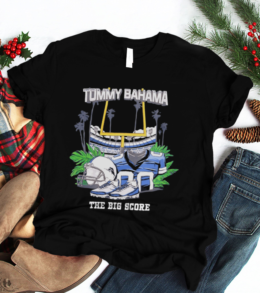 Tommy Bahama The Big Score Football Stadium Jersey And Gear T-Shirt