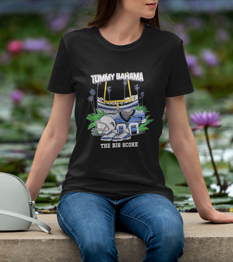 Tommy Bahama The Big Score Football Stadium Jersey And Gear T-Shirt