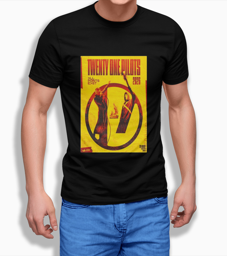 Twenty One Pilots All Points East 2026 Victoria Park London August 30 Tour T-Shirt