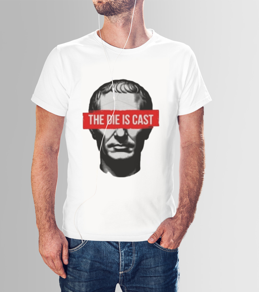 Julius Caesar The Die Is Cast Roman Historical Bust T-Shirt