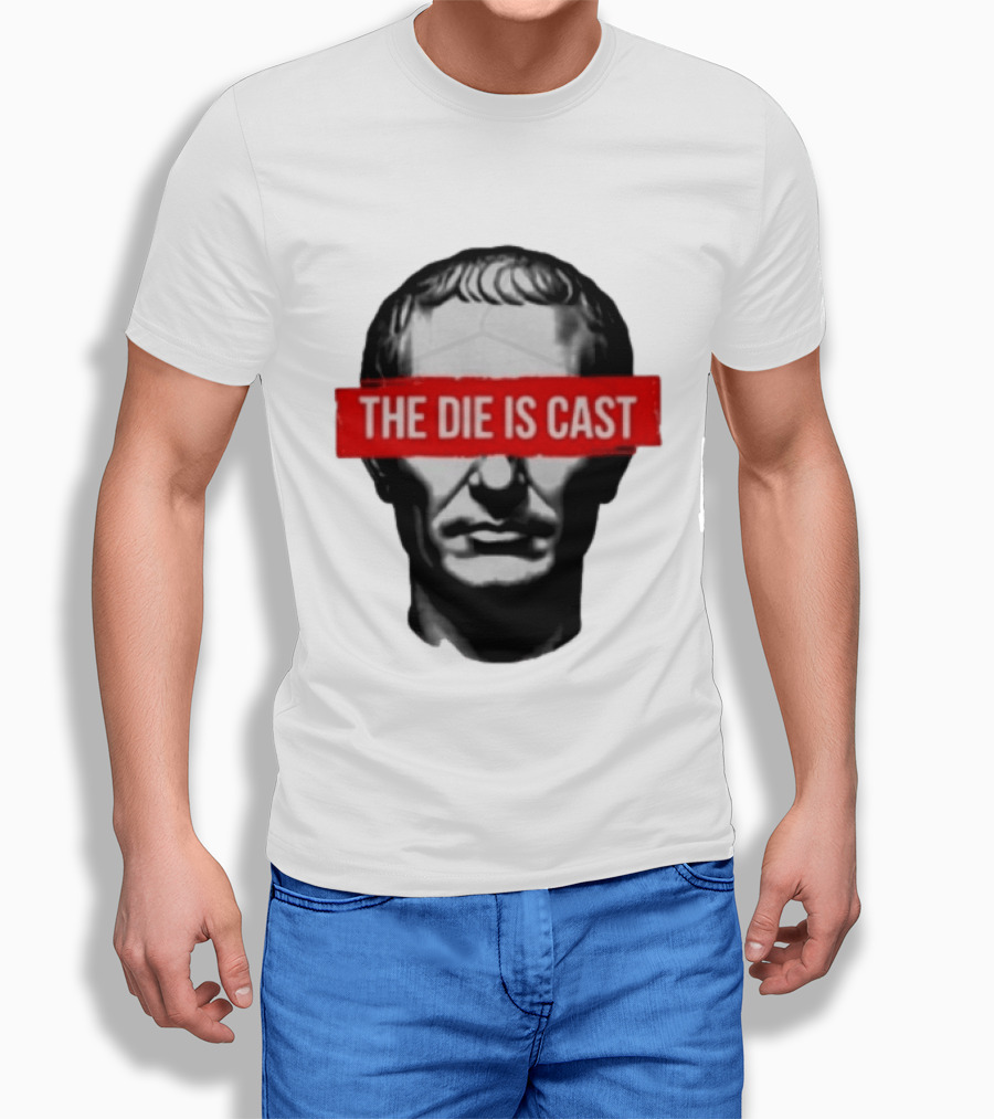 Julius Caesar The Die Is Cast Roman Historical Bust T-Shirt