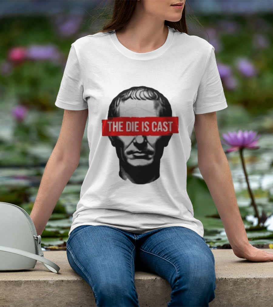 Julius Caesar The Die Is Cast Roman Historical Bust T-Shirt